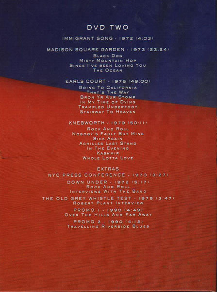 Led Zeppelin : DVD (2xDVD-V, Multichannel, NTSC)
