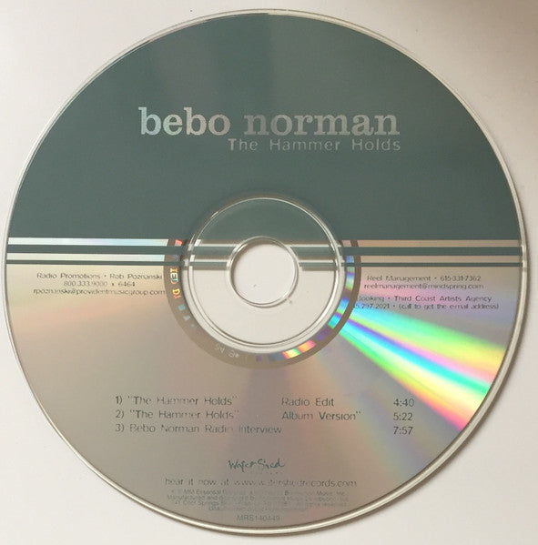Bebo Norman : The Hammer Holds (CD, Single, Promo)