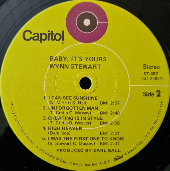 Wynn Stewart : Baby, It's Yours (LP)