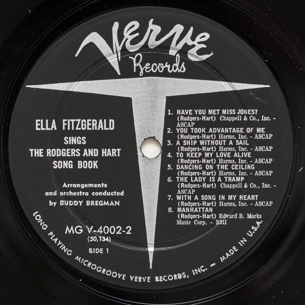 Ella Fitzgerald : Sings The Rodgers And Hart Song Book (2xLP, Album, Ind)