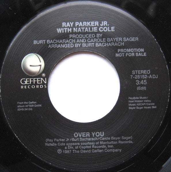 Ray Parker Jr. ,with Natalie Cole : Over You (7", Single, Promo)