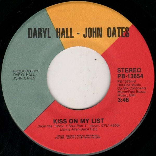 Daryl Hall - John Oates* : Say It Isn't So (7", Single)