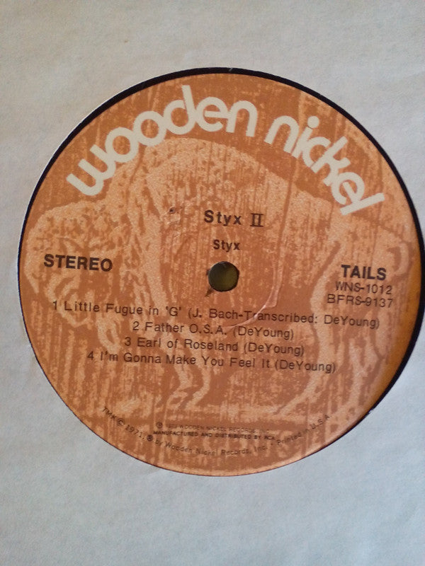 Styx : Styx II (LP, Album, RE)