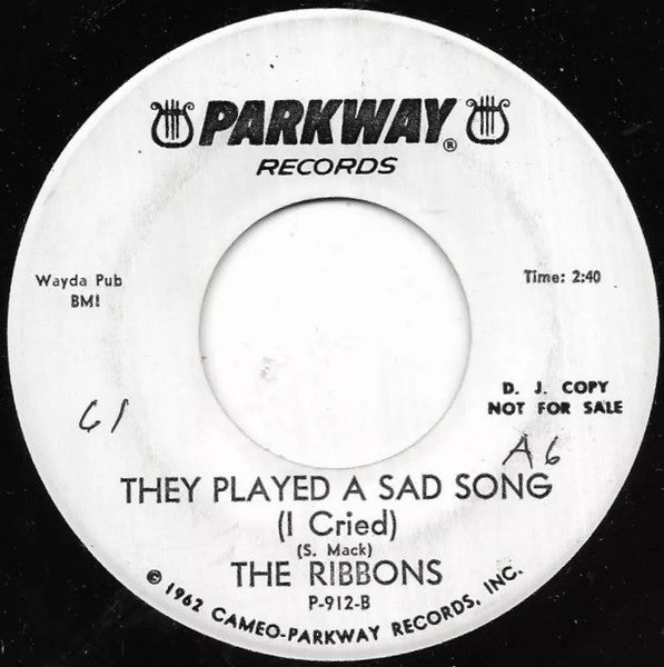The Ribbons : Melodie D' Amore / They Played A Sad Song (I Cried) (7", Promo)