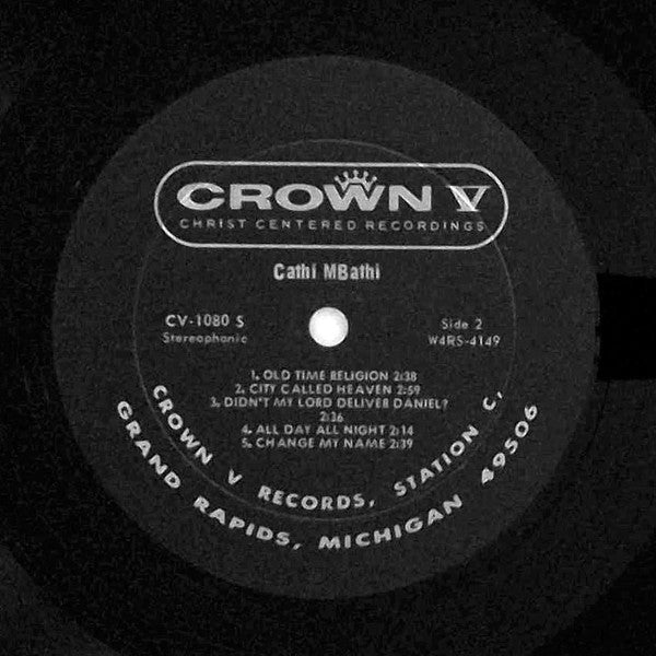 Cathy Mbathi : Favorite Negro Spirituals (LP, Album)