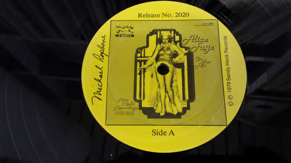 Alice Faye : On The Air - Rare Radio Recordings 1932-1934 (LP, RE, RM)