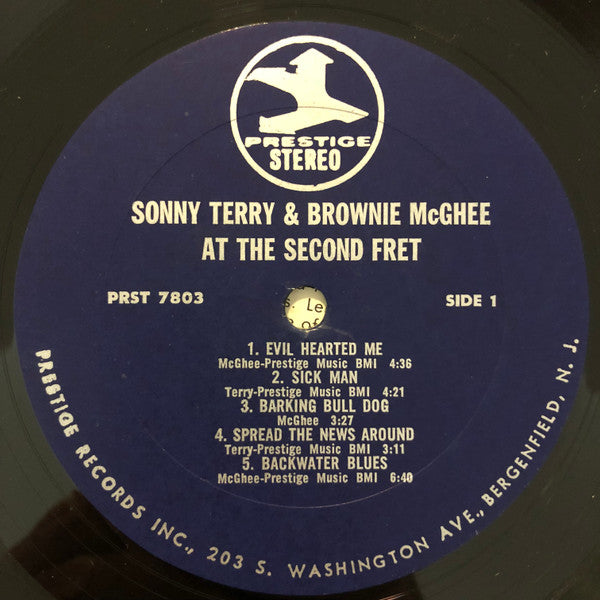 Sonny Terry & Brownie McGhee : Brownie McGhee & Sonny Terry At The 2nd Fret (LP, Album, RE)