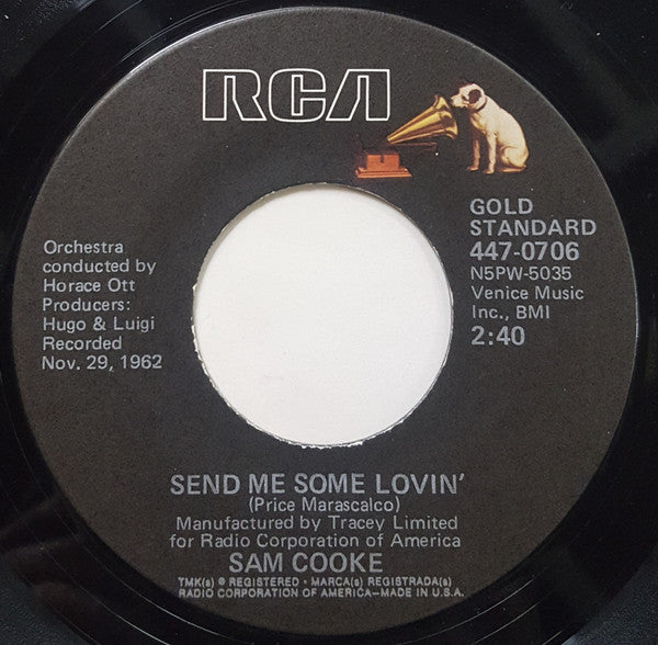 Sam Cooke : Another Saturday Night / Send Me Some Lovin' (7", Single)