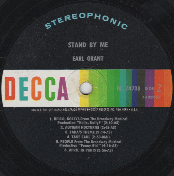 Earl Grant : Stand By Me (LP, Album)
