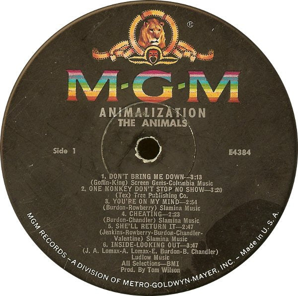 The Animals : Animalization (LP, Album, Mono)