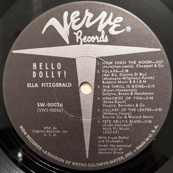 Ella Fitzgerald : Hello, Dolly! (LP, Album, Club, Cap)