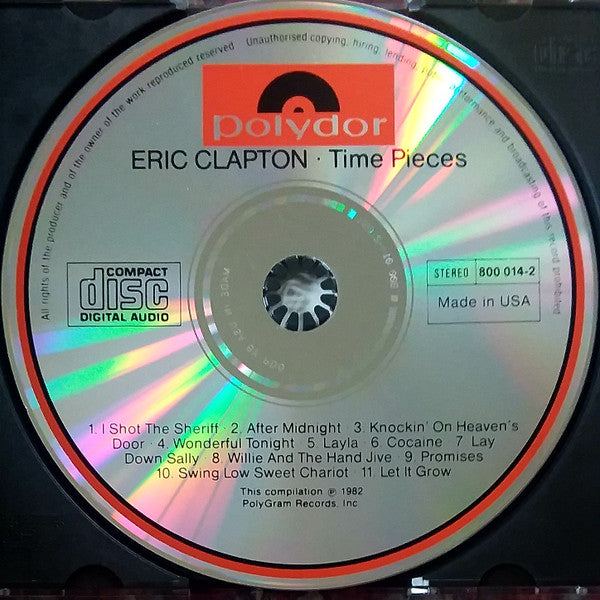 Eric Clapton : Time Pieces - The Best Of Eric Clapton (CD, Comp, RE, PDO)