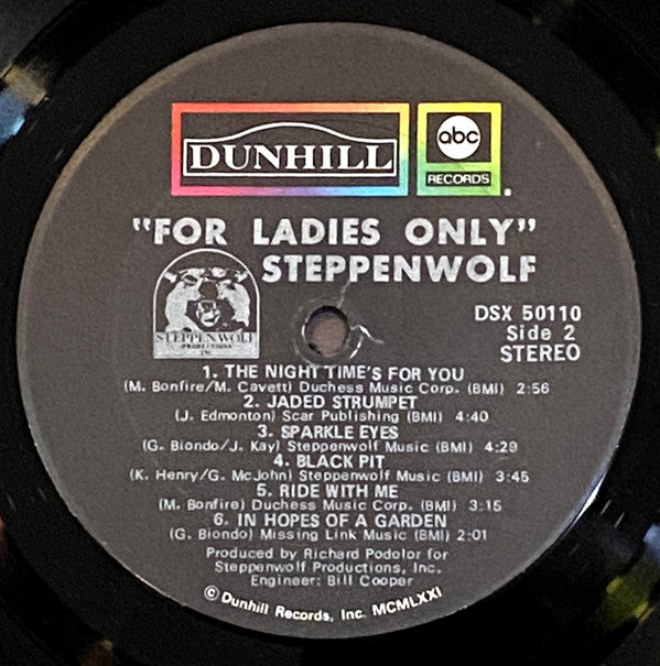 Steppenwolf : For Ladies Only (LP, Album, Tru)