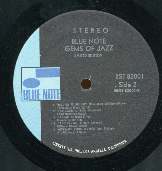 Various : Blue Note Gems Of Jazz (LP, Comp, Ltd, RE, Ele)