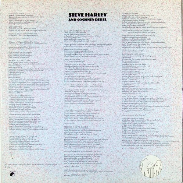 Steve Harley & Cockney Rebel : Love's A Prima Donna (LP, Album)