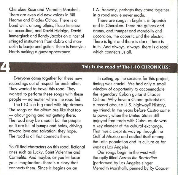 Various : The I-10 Chronicles (CD, Comp, Promo)
