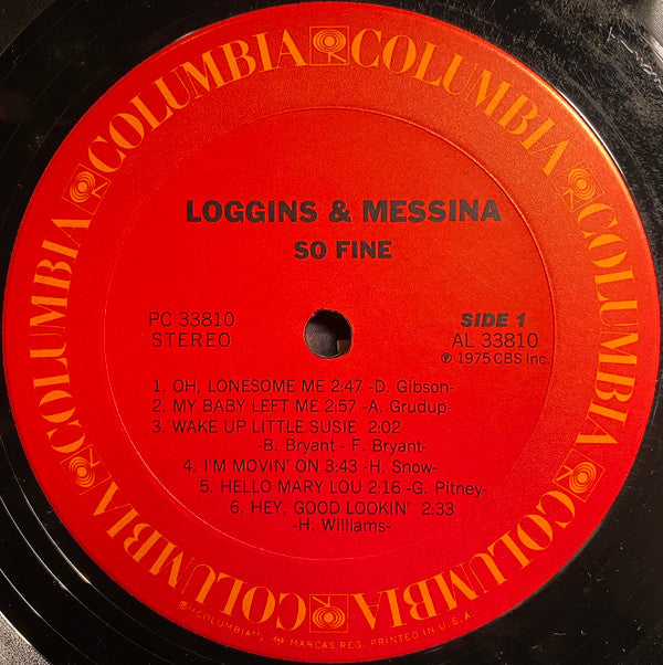 Loggins & Messina* : So Fine (LP, Album, Ter)