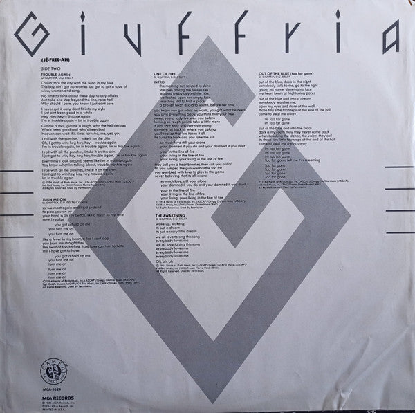 Giuffria : Giuffria (LP, Album, Club, Car)