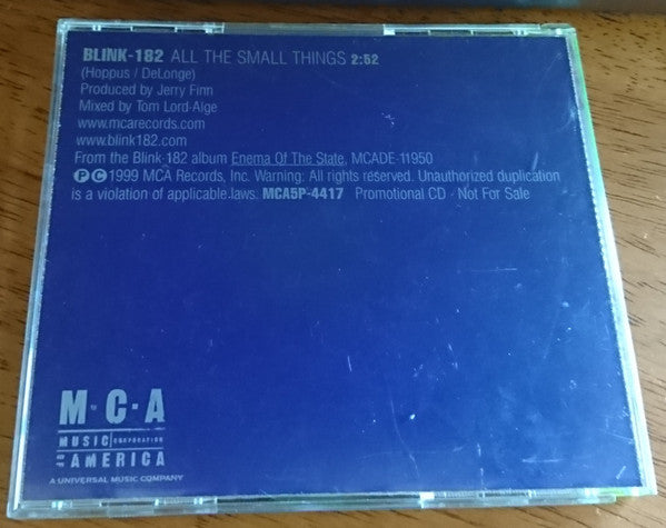 Blink-182 : All The Small Things (CD, Single, Promo)