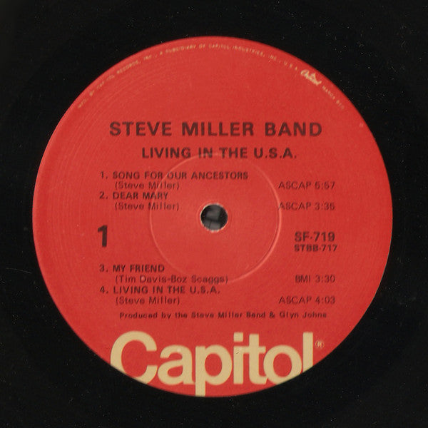 Steve Miller Band : Living In The U.S.A. (LP, Album, RE)