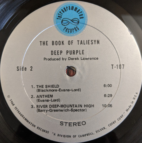 Deep Purple : The Book Of Taliesyn (LP, Album, Ter)