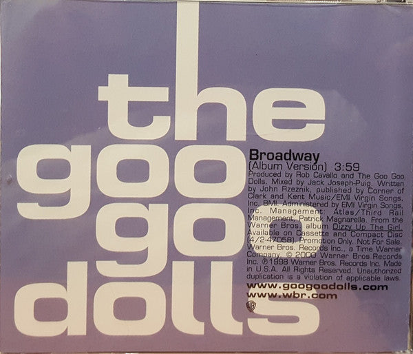 The Goo Goo Dolls* : Broadway (CD, Single, Promo)