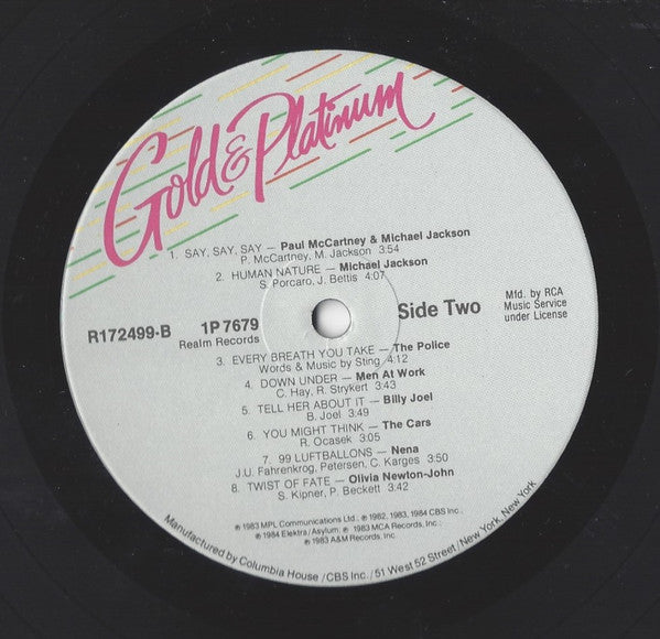 Various : Gold & Platinum (LP, Comp, Club, RCA)