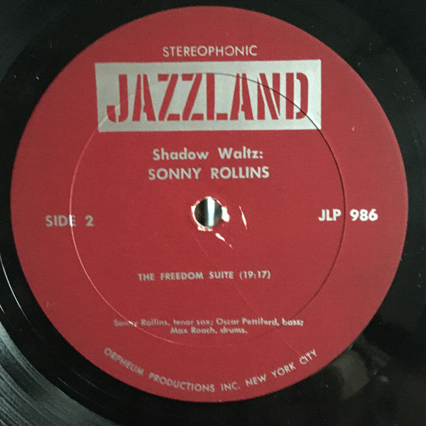Sonny Rollins : Shadow Waltz (LP, Album, RE, RM)
