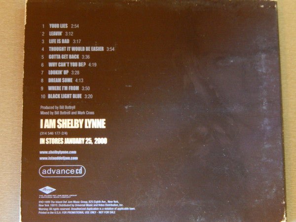 Shelby Lynne : I Am Shelby Lynne (CD, Advance, Album, Promo, Dig)