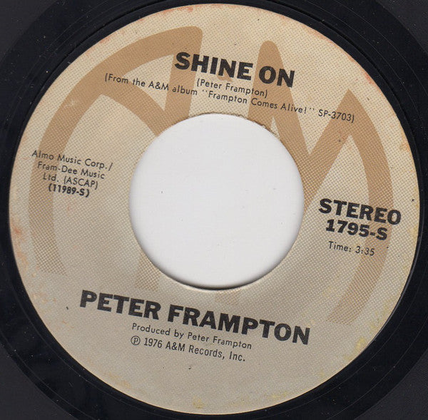 Peter Frampton : Show Me The Way (7", Single, Ter)