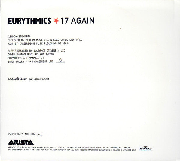 Eurythmics : 17 Again (CD, Single, Promo, Dig)