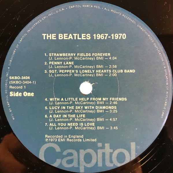 The Beatles : 1967-1970 (2xLP, Comp, RE, Jac)