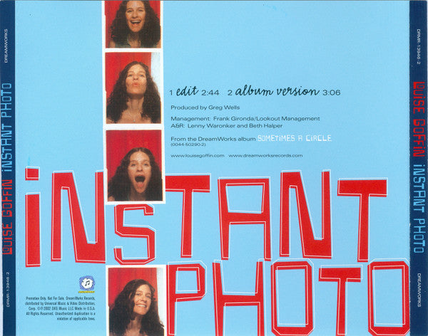 Louise Goffin : Instant Photo (CD, Single, Promo)