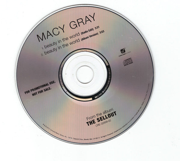 Macy Gray : Beauty In The World (CD, Single, Promo)