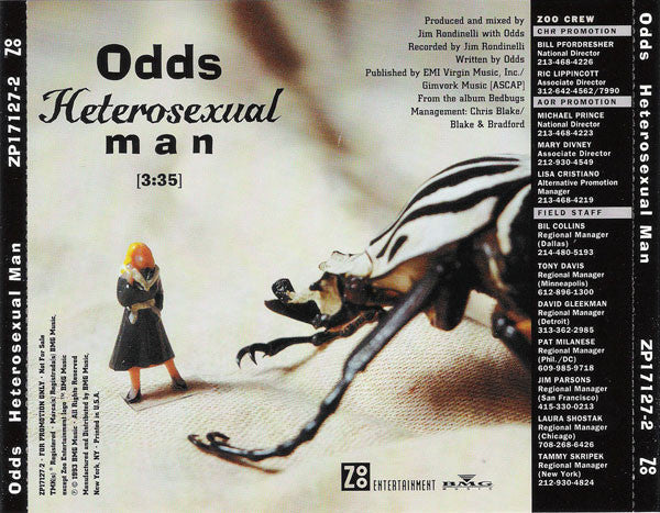 Odds (2) : Heterosexual Man (CD, Single, Promo)