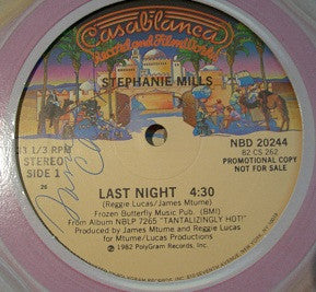Stephanie Mills : Last Night (12", Promo)