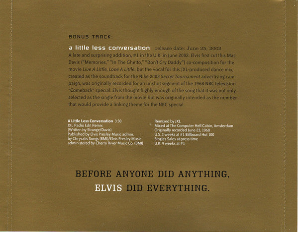 Elvis Presley : ELV1S 30 #1 Hits (CD, Comp, RM, Son)