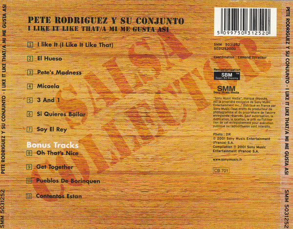 Pete Rodriguez (2), Pete Rodriguez Y Su Conjunto : I Like It Like That (A Mi Me Gusta Asi) (CD, Album, RE, RM)