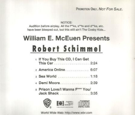 Robert Schimmel : William E. McEuen Presents (CD, EP, Promo)