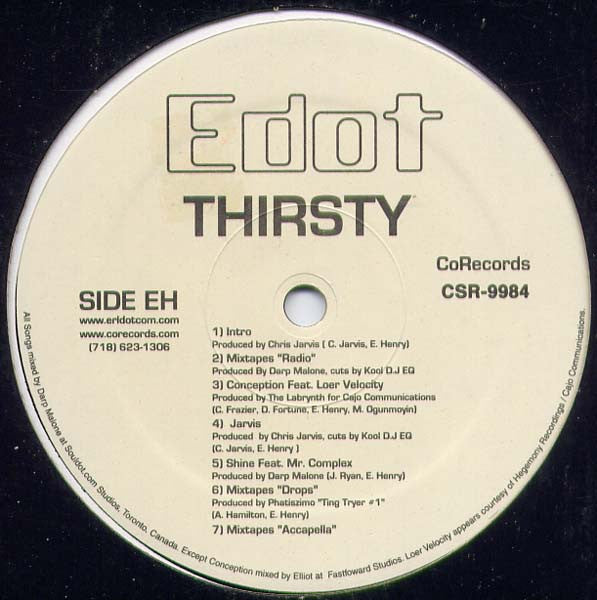 E-Dot : Thirsty (12", EP)