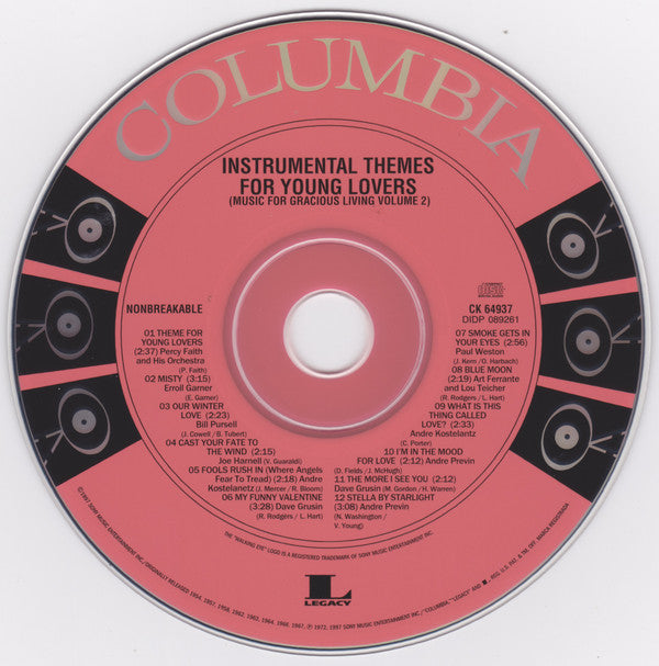 Various : Instrumental Themes For Young Lovers (Music For Gracious Living Volume 2) (CD, Comp)