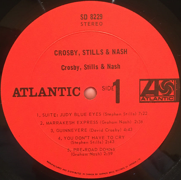Crosby, Stills & Nash : Crosby, Stills & Nash (LP, Album, Gat)