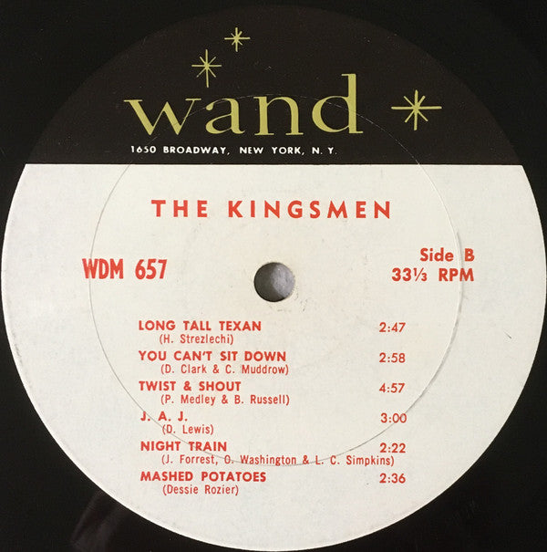The Kingsmen : The Kingsmen In Person Featuring Louie, Louie (LP, Album, Mono, Ter)