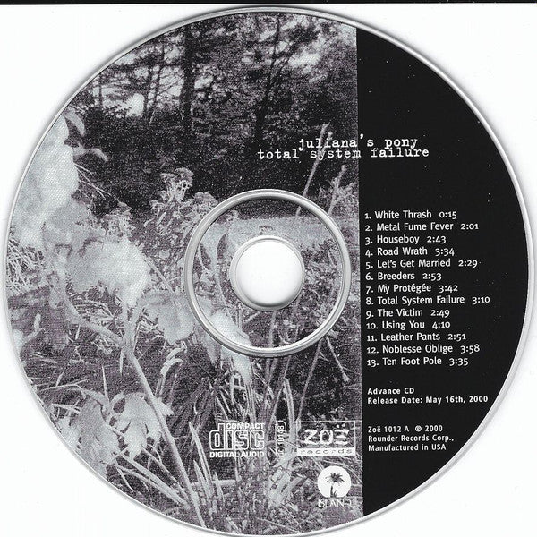 Juliana Hatfield : Beautiful Creature / Juliana's Pony: Total System Failure (CD, Album, RE + CD, Album, RE + CD, Enh + Box, Adv)