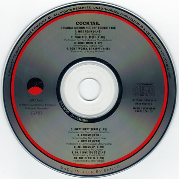 Various : Cocktail - Original Motion Picture Soundtrack (CD, Comp)