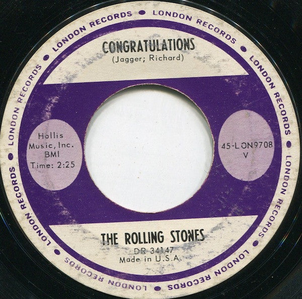 The Rolling Stones : Time Is On My Side b/w Congratulations (7", Single)
