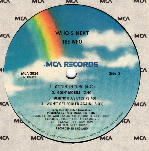 The Who : Who's Next (LP, Album, RE, Pin)