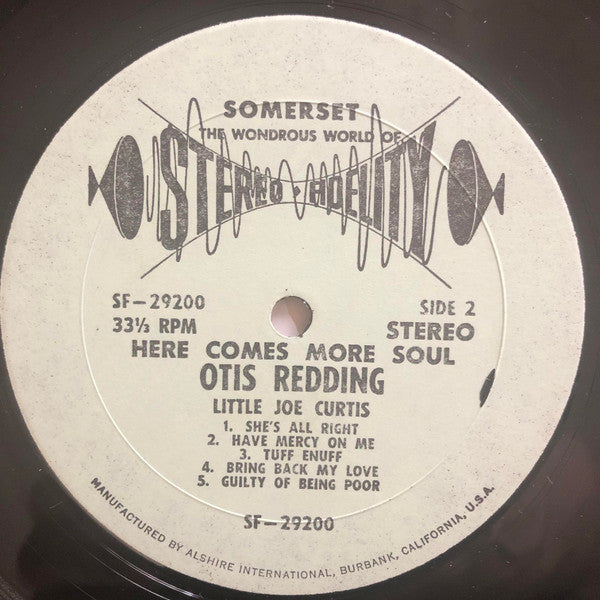 Otis Redding & Little Joe Curtis : Here Comes More Soul (LP, Album, Comp)