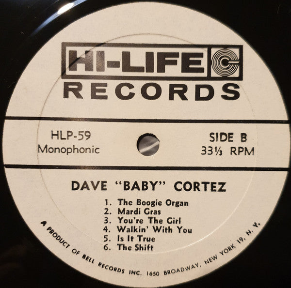 Dave "Baby" Cortez : Dave "Baby" Cortez (LP, Mono)
