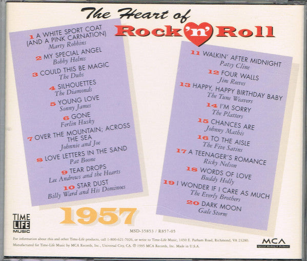 Various : The Heart Of Rock 'N' Roll - 1957 (CD, Comp, RE)